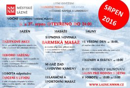 Představujeme Vám akce na Srpen 2016