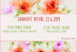 Noční saunování a koupání 22.6.2019