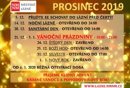 Jak máme otevřeno o Vánočních prázdninách