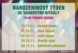 SAUNOVÉ RITUÁLY V NAROZENINOVÉM TÝDNU