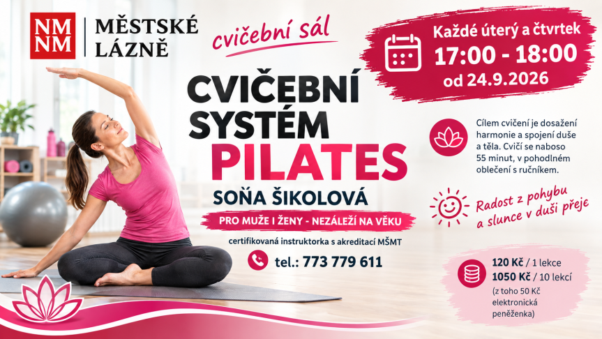 Pilates v lázních